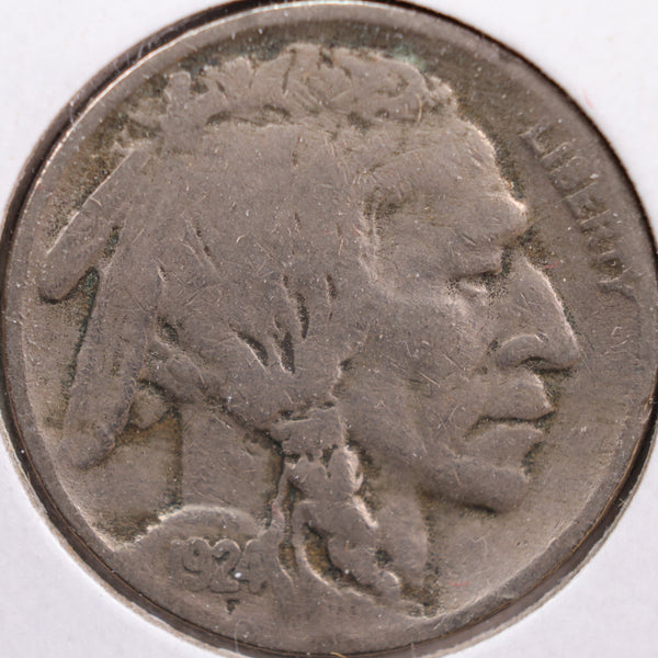 1924 Buffalo Nickel, Fine Circulated Coin, Store #NL513