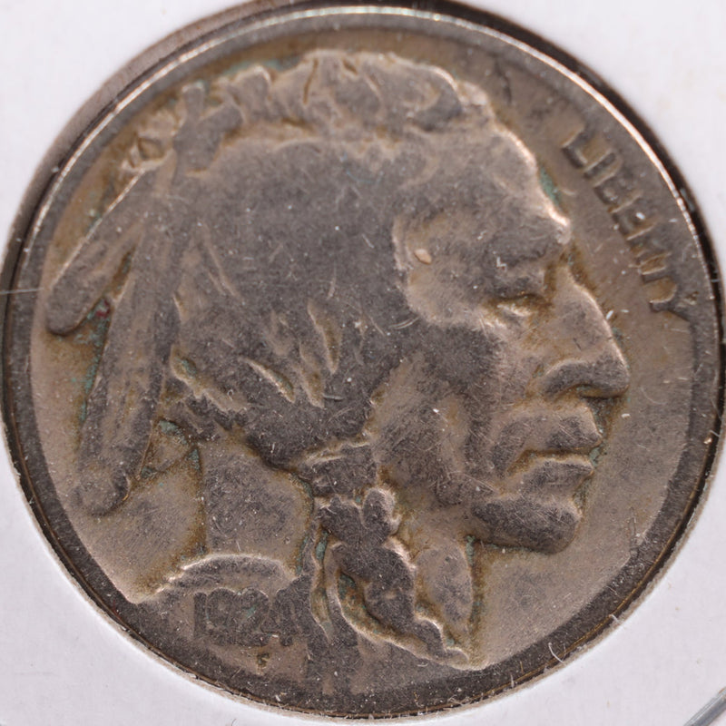 1924 Buffalo Nickel, Good Circulated Coin, Store