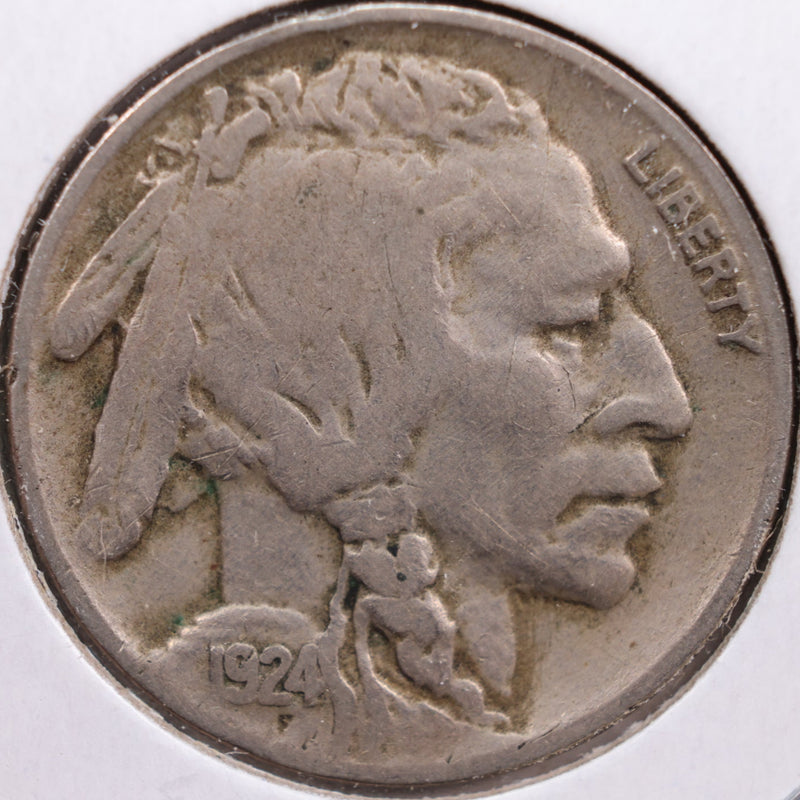 1924 Buffalo Nickel, Very Good Circulated Coin, Store