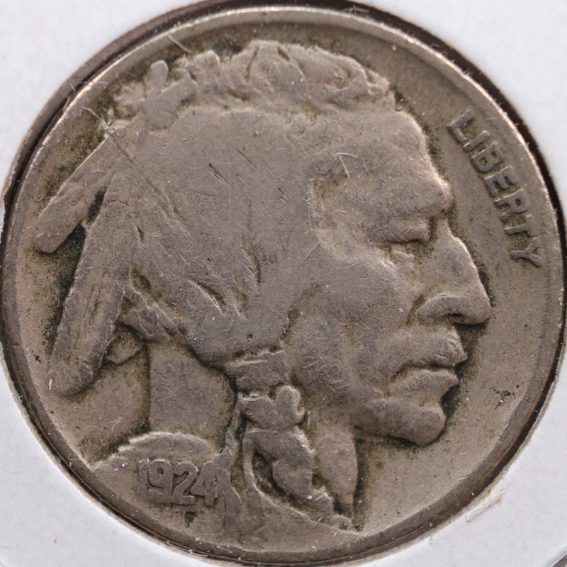 1924-D Buffalo Nickel, Very Good Circulated Coin, Store