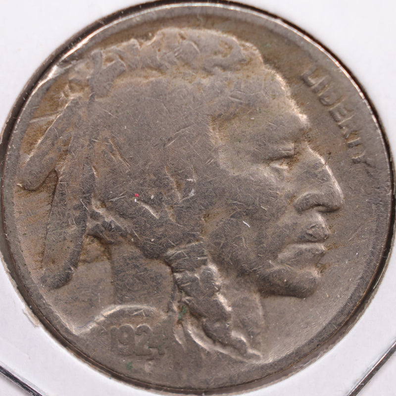1924-D Buffalo Nickel, Very Good Circulated Coin, Store