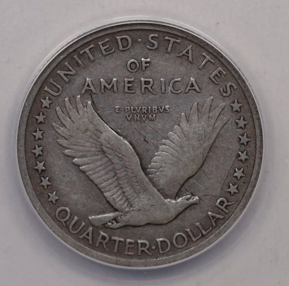 1917 Standing Liberty Silver Quarter., Type-1, ANACS VF-35, Store #QR028.