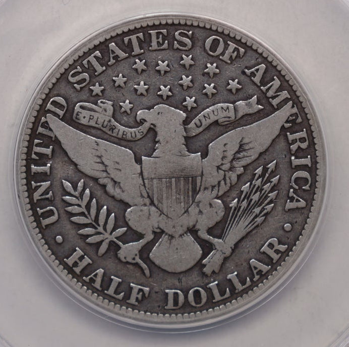 1913 Barber Silver Half Dollar, ANACS Good-6 Circulated Coin, Store #HR379.