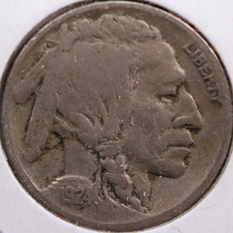 1924-D Buffalo Nickel, Fine Circulated Coin, Store