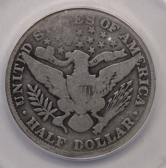 1914 Barber Silver Half Dollar, ANACS Good-4 Circulated Coin, Store #HR382.