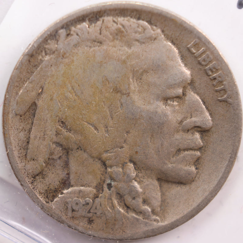 1924-D Buffalo Nickel, Very Good Circulated Coin, Store
