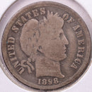 1898-O Barber Silver Dime, Very Good Circulated Coin, Store
