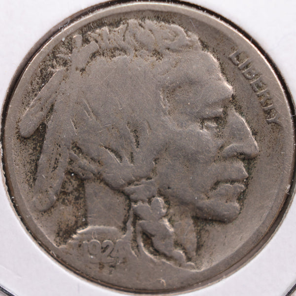 1924-S Buffalo Nickel, Very Good Circulated Coin, Store #NL537
