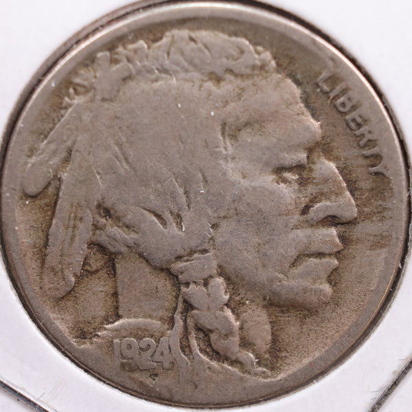 1924-S Buffalo Nickel, Very Good Circulated Coin, Store #NL538