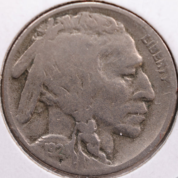 1924-S Buffalo Nickel, Very Good Circulated Coin, Store #NL539