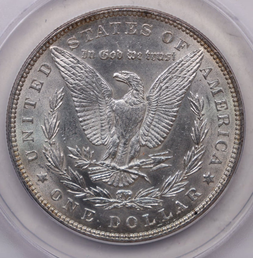 1885 Morgan Silver Dollar, ANACS Graded MS 62 Uncirculated.  Store #DR066.