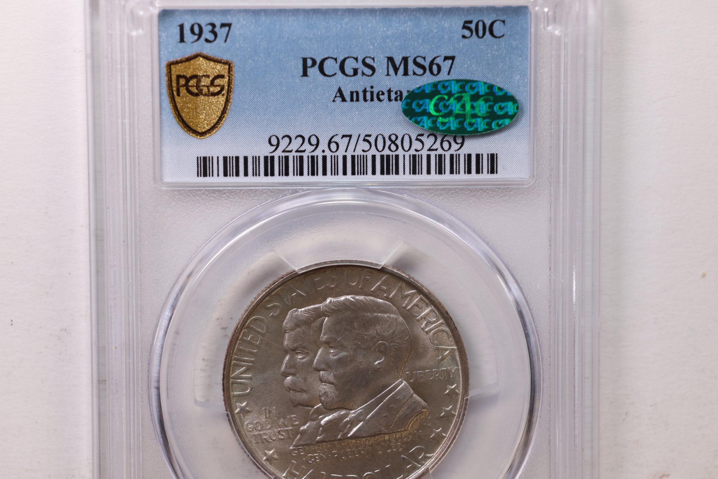 1937 Commemorative Half Dollar., ANTIETAM., PCGS MS-67 CAC., Store #GEC001