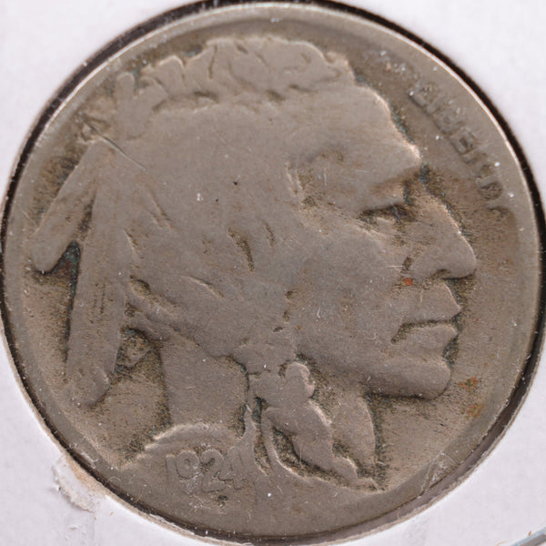 1924-S Buffalo Nickel, Very Good Circulated Coin, Store #NL601