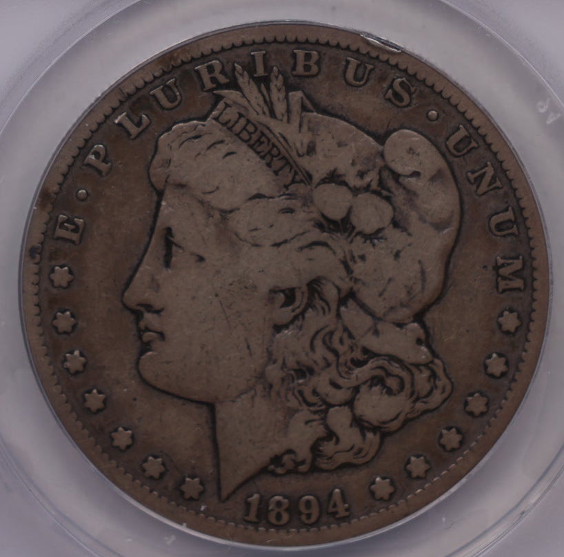 1894-S Morgan Silver Dollar, ANACS Graded Fine-15, Circulated.  Store #DR069.