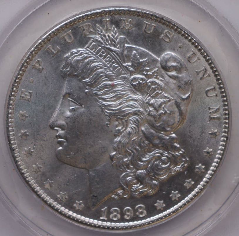 1898 Morgan Silver Dollar, ANACS Graded MS63, Uncirculated.  Store #DR070.