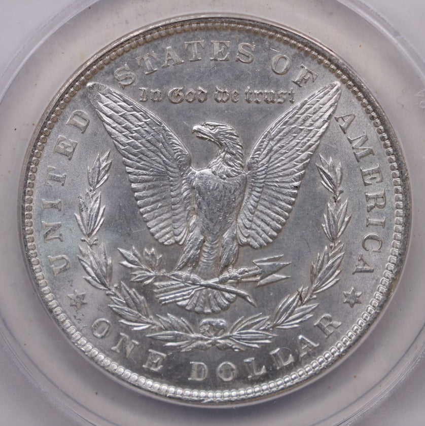 1898 Morgan Silver Dollar, ANACS Graded MS63, Uncirculated.  Store #DR070.