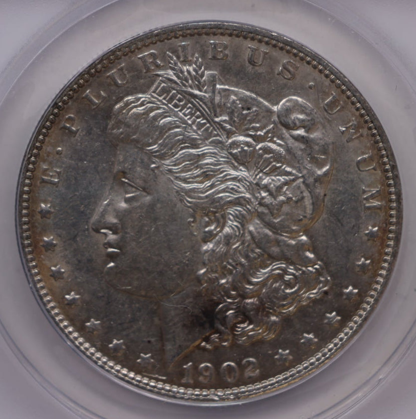 1902 Morgan Silver Dollar, ANACS Graded AU58, Uncirculated.  Store #DR071.