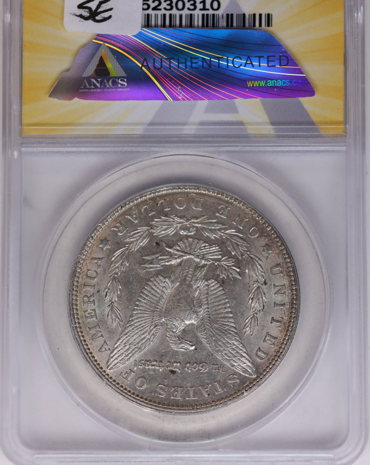 1902 Morgan Silver Dollar, ANACS Graded AU58, Uncirculated.  Store #DR071.