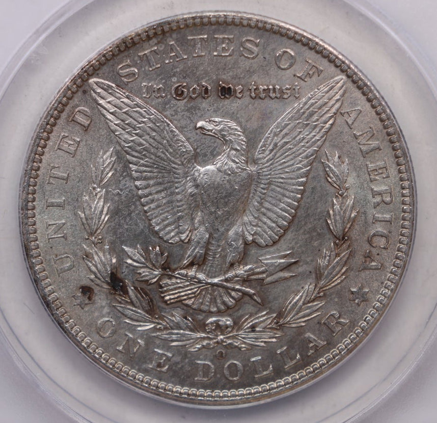 1902-O Morgan Silver Dollar, ANACS Mint State-Cleaned.  Store #DR072.