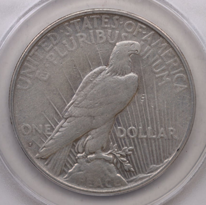 1934-S Peace Silver Dollar, ANACS VF-30-Cleaned, Circulated, Store DR075.
