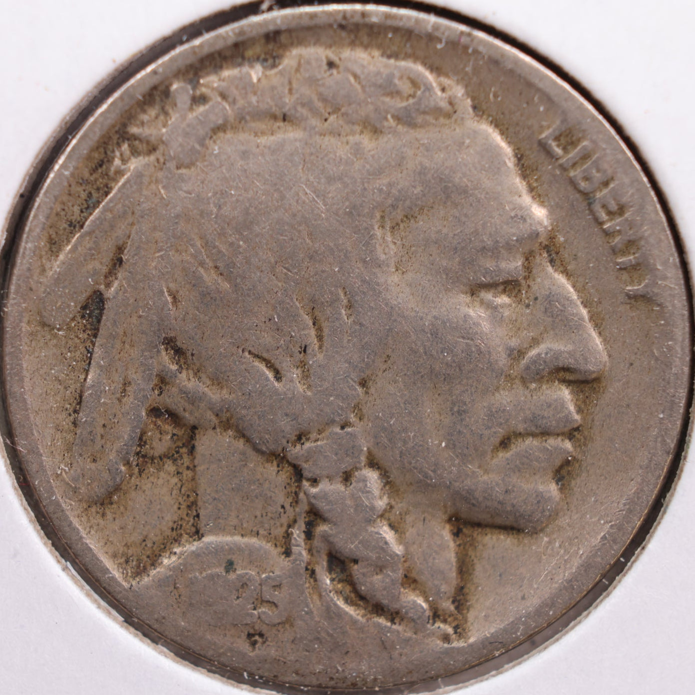 1925-D Buffalo Nickel, Very Good Circulated Coin, Store #NL554