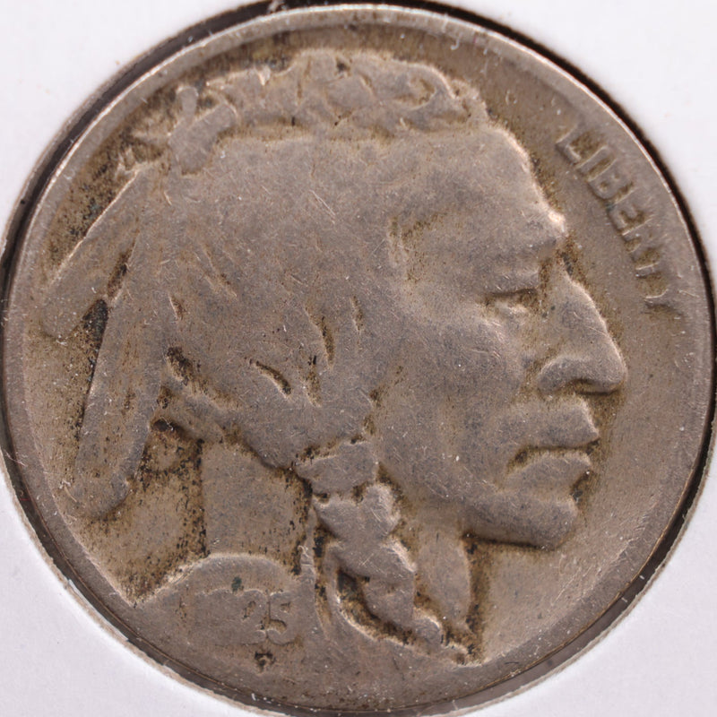1925-D Buffalo Nickel, Very Good Circulated Coin, Store