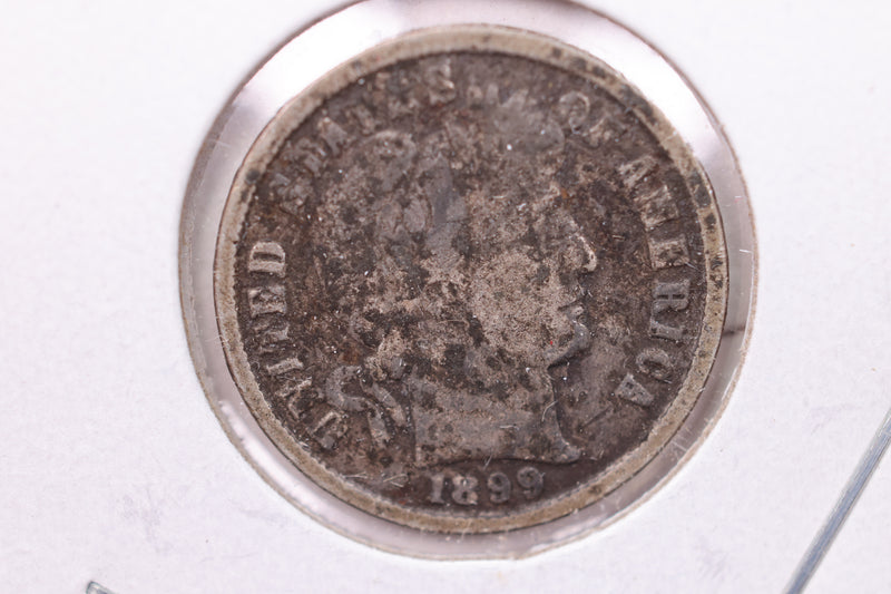 1899 Barber Silver Dime., V.G., Store Sale