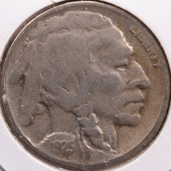 1925-D Buffalo Nickel, Very Good Circulated Coin, Store #NL556