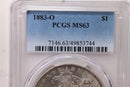 1883-O Morgan Silver Dollar., PCGS MS-63., Store
