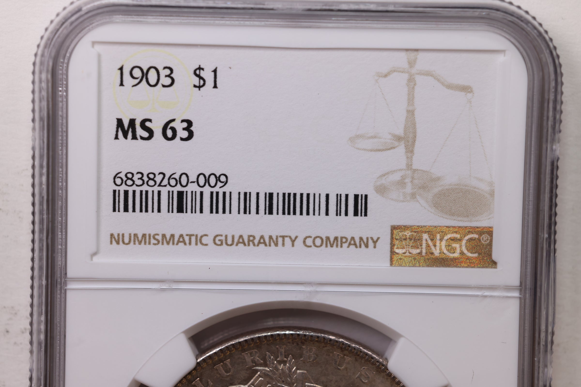 1903 Morgan Silver Dollar., NGC Graded MS-63., Store #GM011