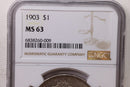 1903 Morgan Silver Dollar., NGC Graded MS-63., Store