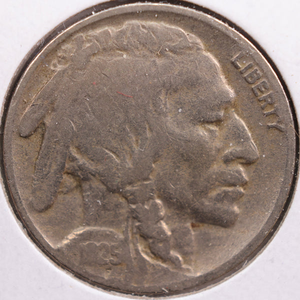 1925-S Buffalo Nickel, Very Good Circulated Coin, Store #NL563