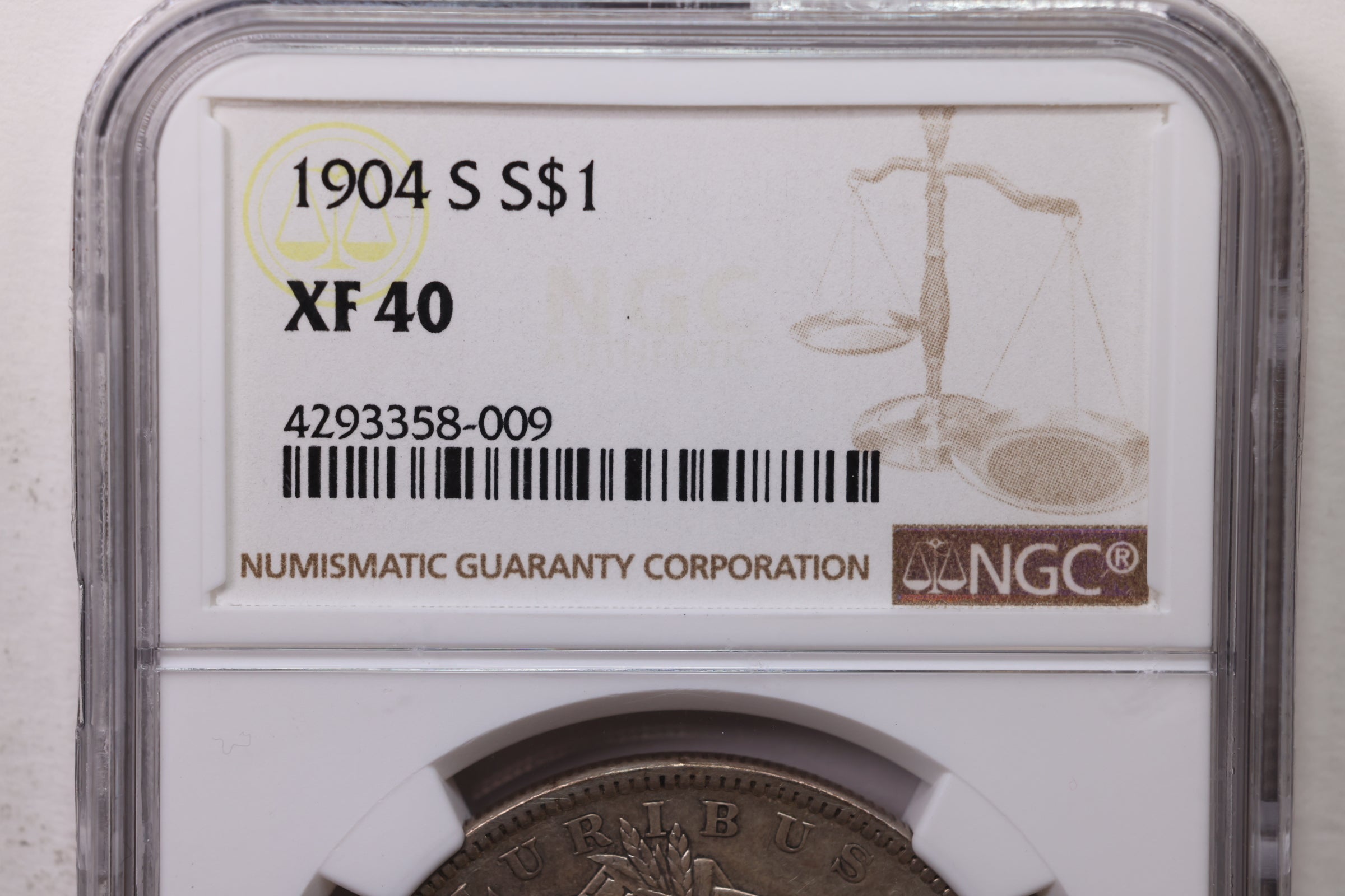 1904-S Morgan Silver Dollar., NGC Graded XF-40., Store #GM013