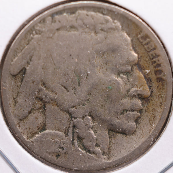 1925-S Buffalo Nickel, Very Good Circulated Coin, Store #NL565