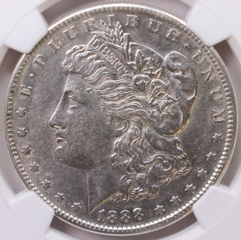 1888-S Morgan Silver Dollar., NGC Graded AU-53., Store