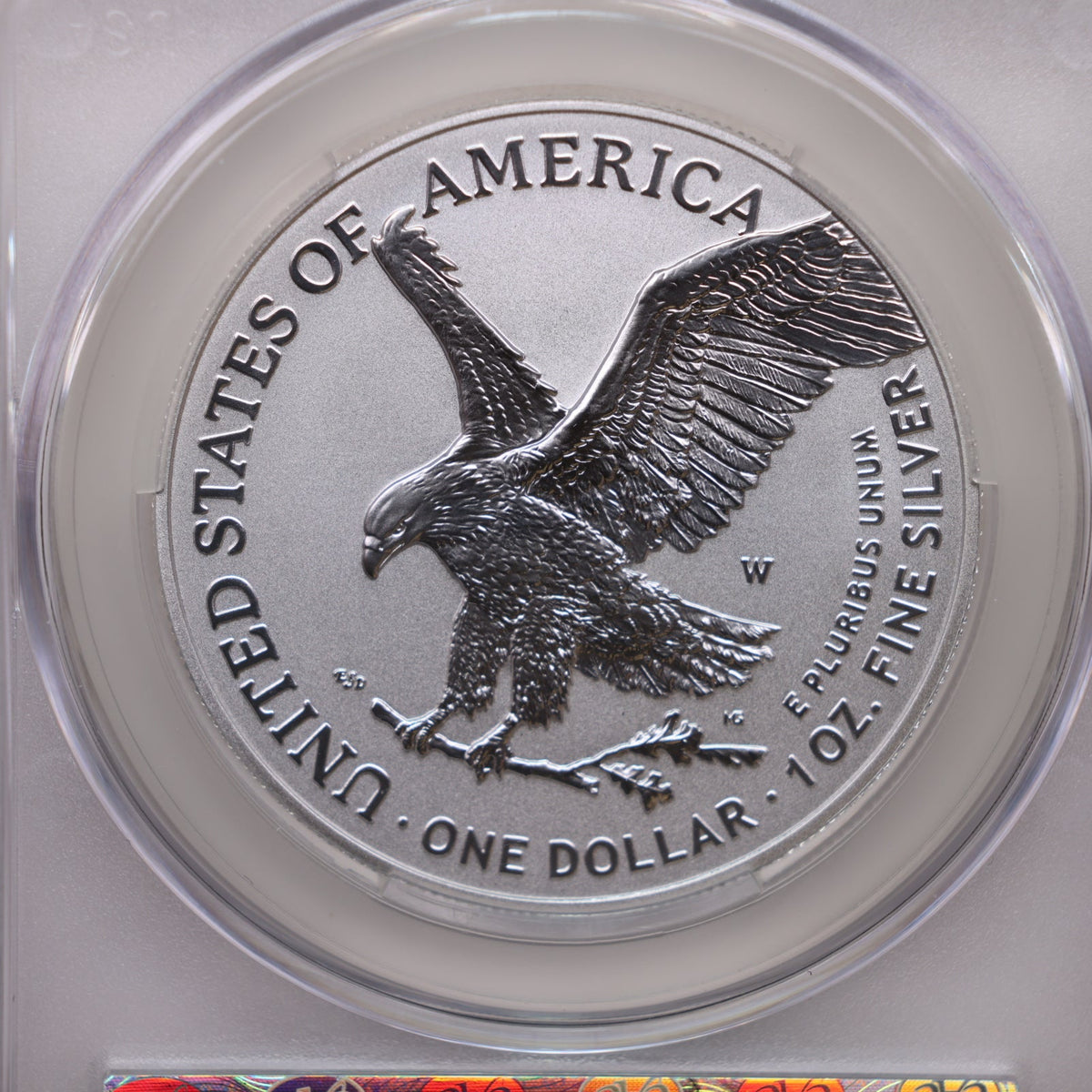 1776-2026 W American Silver Eagle, Enhanced, Liberty Bell, CAC MS70, Store AE002.