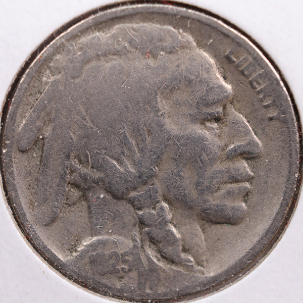 1925-S Buffalo Nickel, Very Good Circulated Coin, Store #NL569