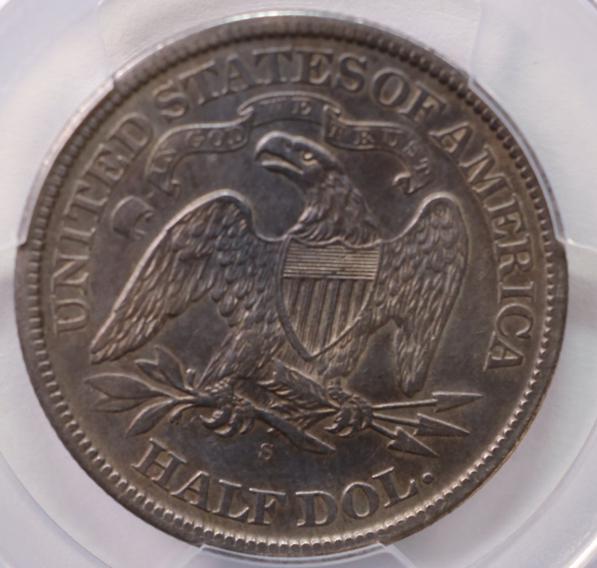 1870-S Seated Liberty Half Dollar., PCGS XF Details., Store #SLH001
