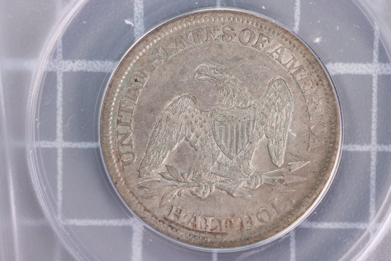 1863-S Liberty Seated Half Dollar, ANACS AU-53, Store