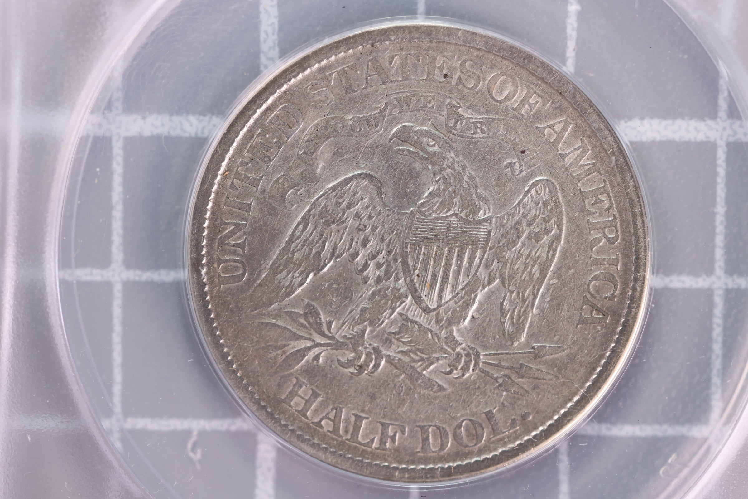 1866-S Liberty Seated Half Dollar, "MOTTO", ANACS EF-40,  Store #23070215