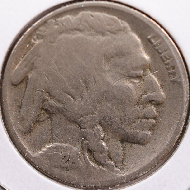 1926-S Buffalo Nickel, Very Good Circulated Coin, Store
