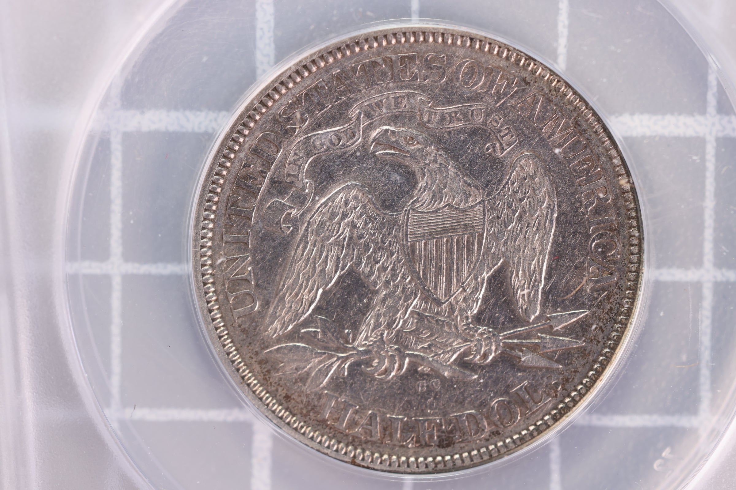 1876-CC Liberty Seated Half Dollar, Small "CC", ANACS EF-40  Store #23070219