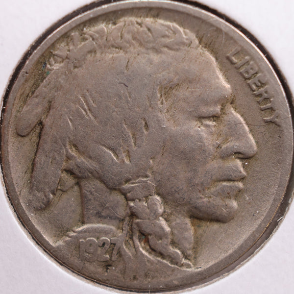 1927 Buffalo Nickel, Fine Circulated Coin, Store #NL582