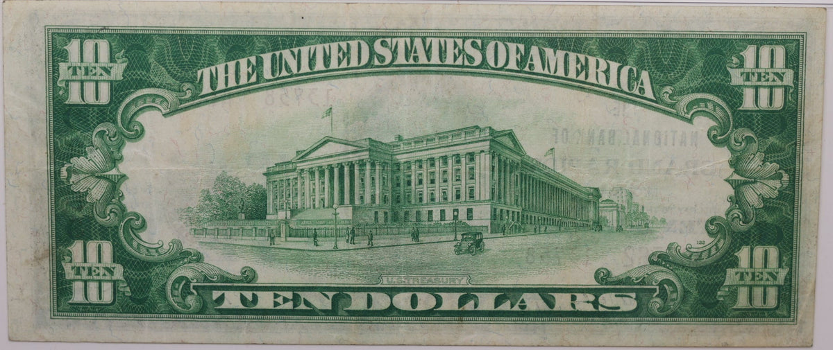 1929 $10, Grand Rapids, Michigan, National Currency, CH#13758. PMG VF-30, Store#NBN051