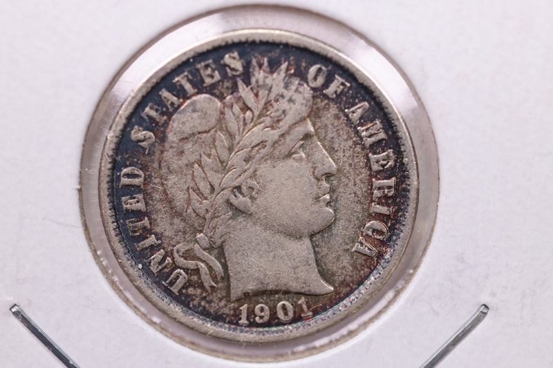 1901 Barber Silver Dime., X.F., Store Sale