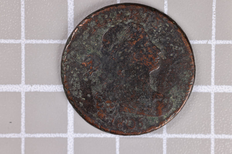 1805 Large Cent, Very Fine Details. Coin Store