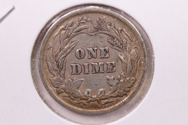 1901 Barber Silver Dime., V.F., Store Sale