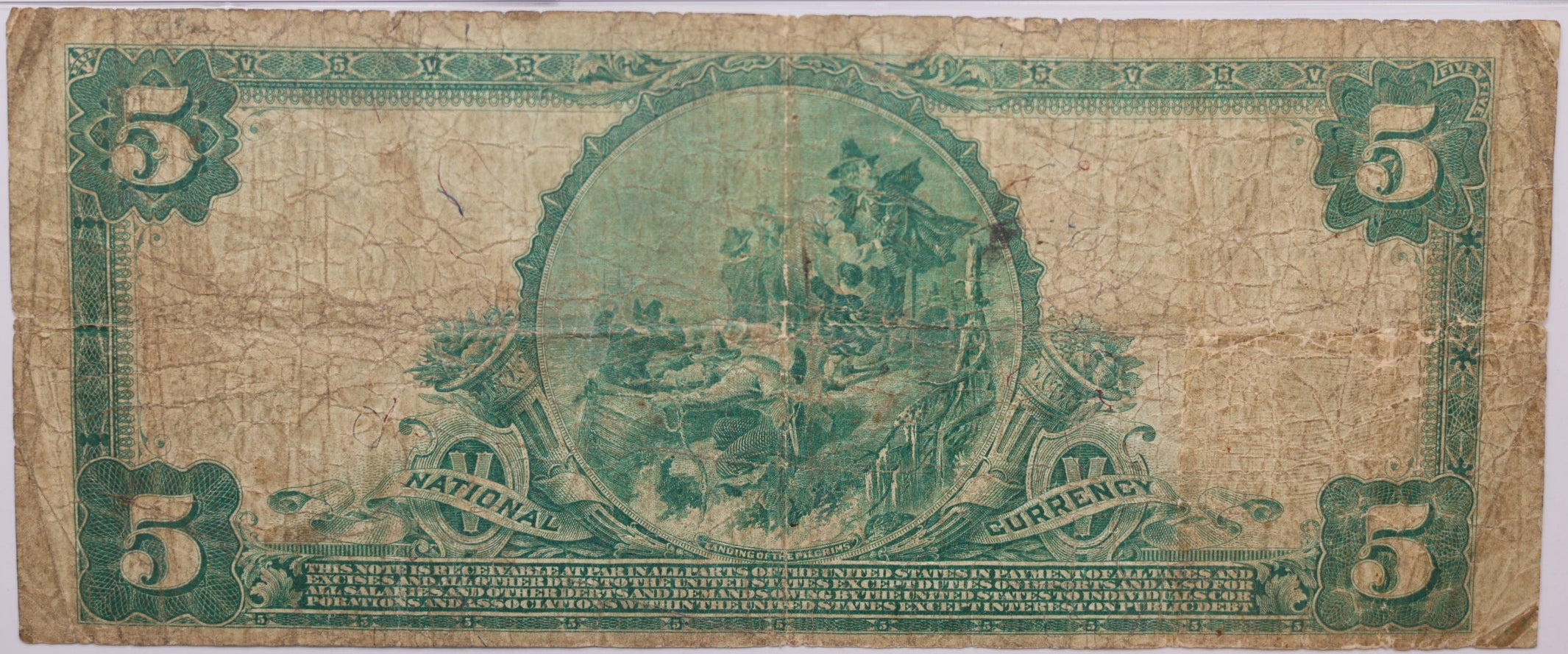 1902 $5, Washington, District of Columbia, National Currency, CH# 5046. PMG F-12, Store#NBN059