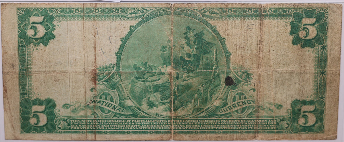 1902 $5, Covington, Virginia, National Currency, CH# 5326. PMG VF-20, Store#NBN060