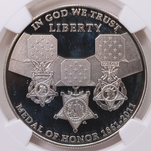 2011-P Medal of Honor., Silver Dollar Commemorative., NGC PF-69., Store #GMC010